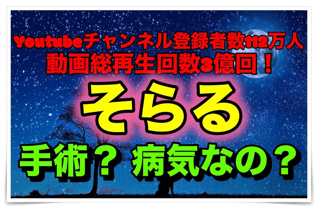 そらる過去に手術 病気は声帯酷使の代償 苦難乗越え世界へ羽ばたく Youtuber Room